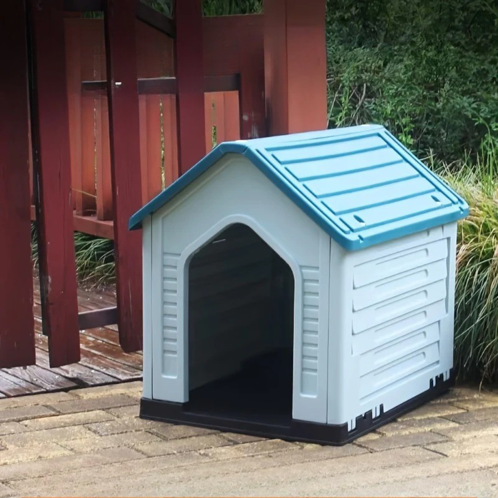 Niche Plastique Extérieur pour Chien - Toit coloré