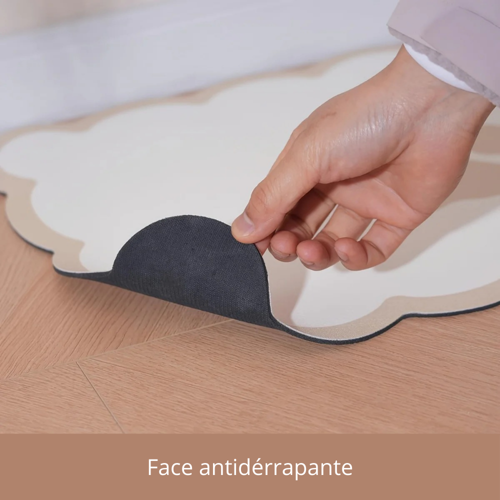 Tapis gamelle absorbant en diatomite pour chien et chat