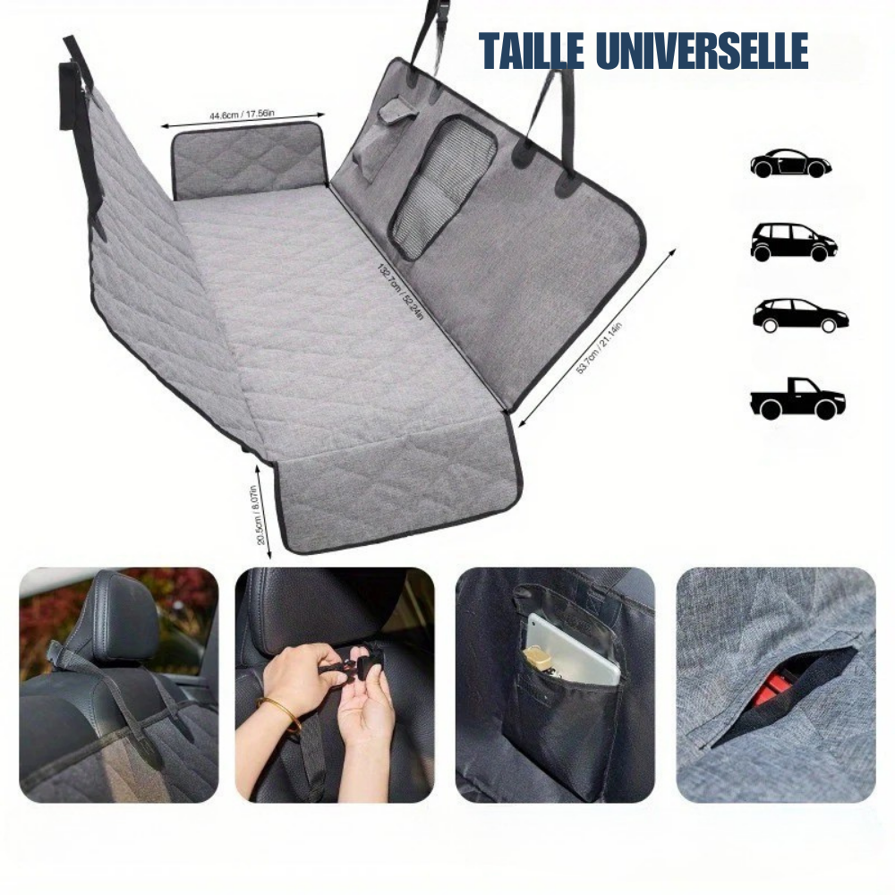 Tapis de Siège Voiture Antidérapant pour Chien