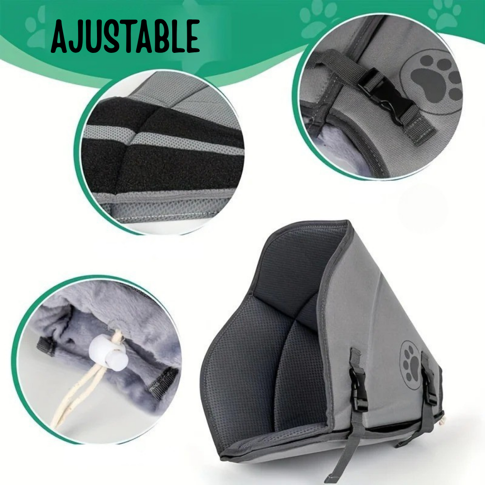 Collerette de Récupération pour Chien – Tissu Polyester Respirant avec Fermetures Réglables