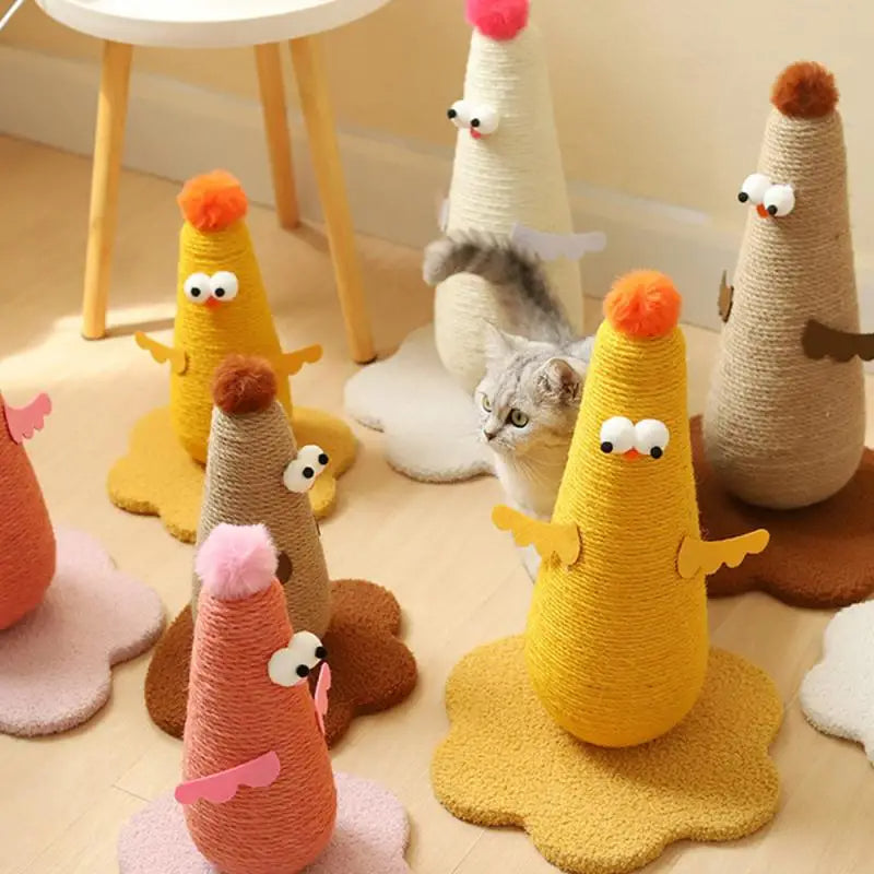 Griffoir Poulet en Sisal – L’Accessoire Ludique et Utile pour Chats