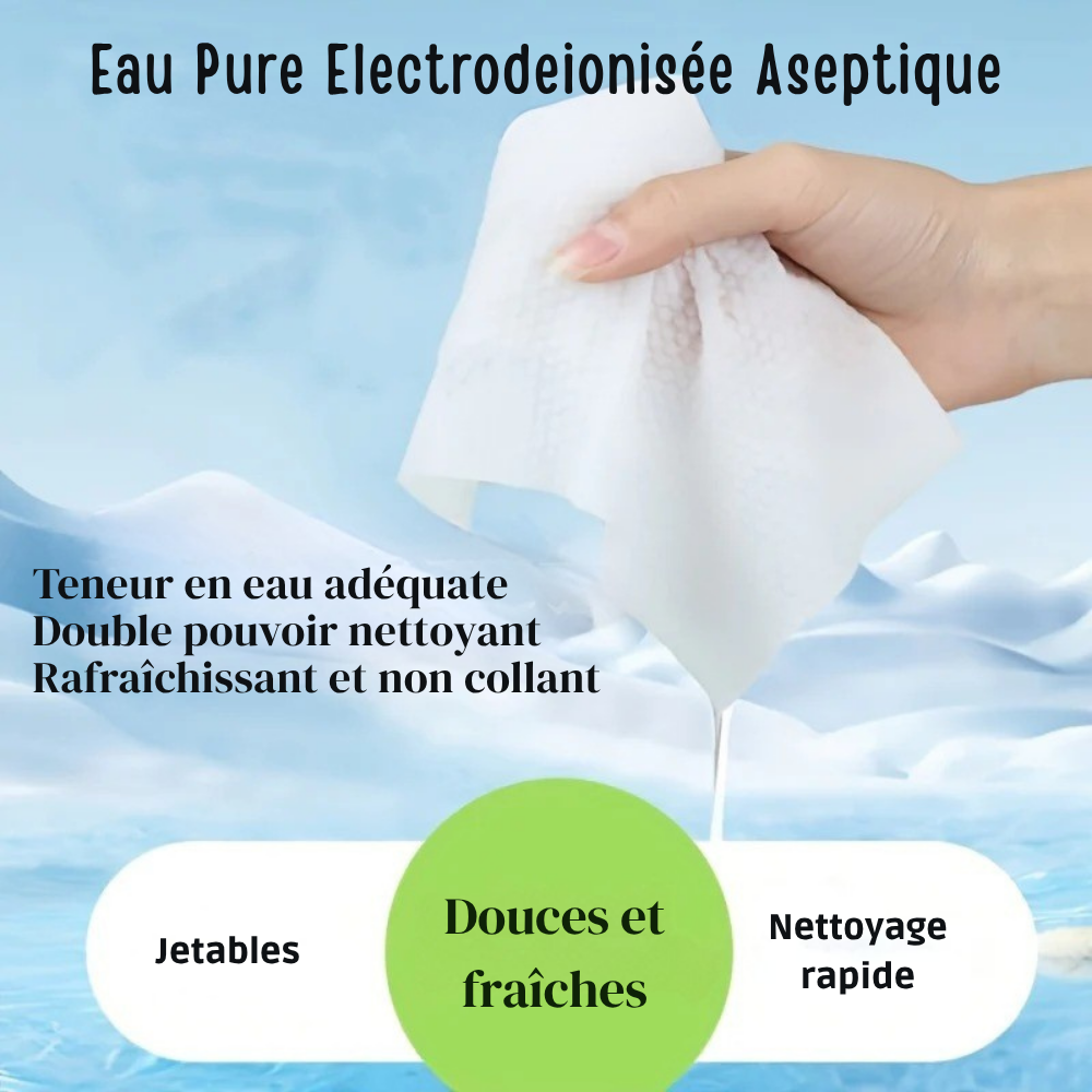 Lingettes de Toilette Sans Odeur pour Chiens et Chats