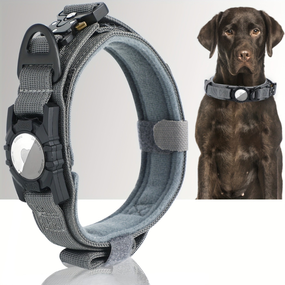 Collier Tactique pour Chien avec poignée et support GPS