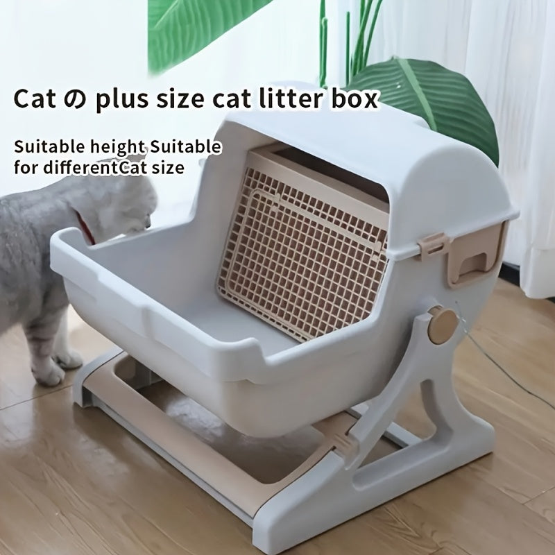 Bac à Litière Auto-Nettoyant pour Chat à Rotation 360°