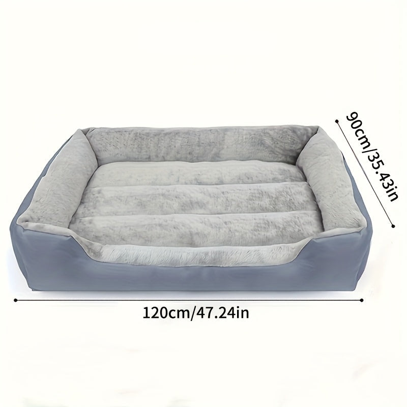 Lit rectangulaire en tissu Oxford pour Chien et Chat