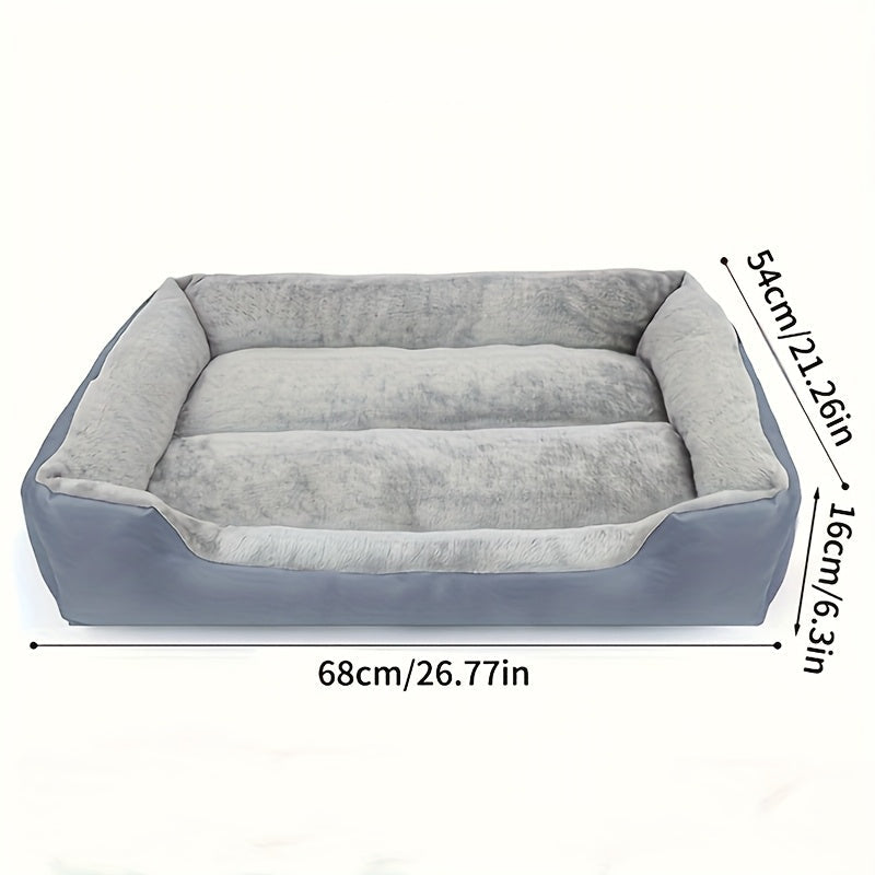 Lit rectangulaire en tissu Oxford pour Chien et Chat