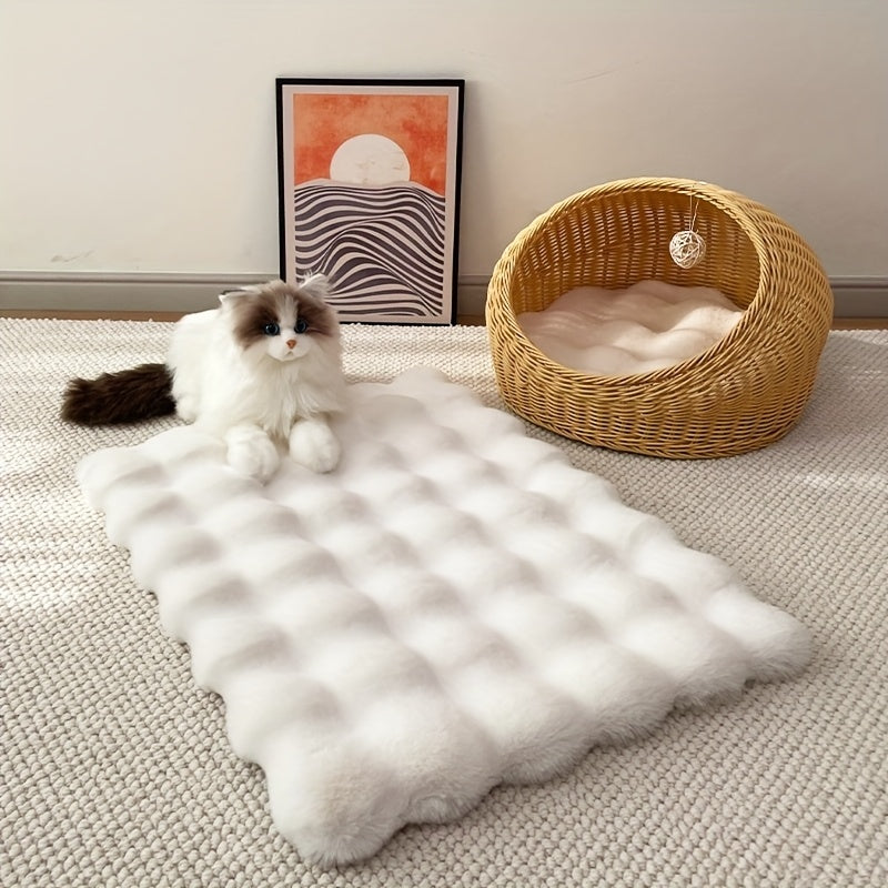 Tapis Doux en Fausse Fourrure pour Chiens et Chats