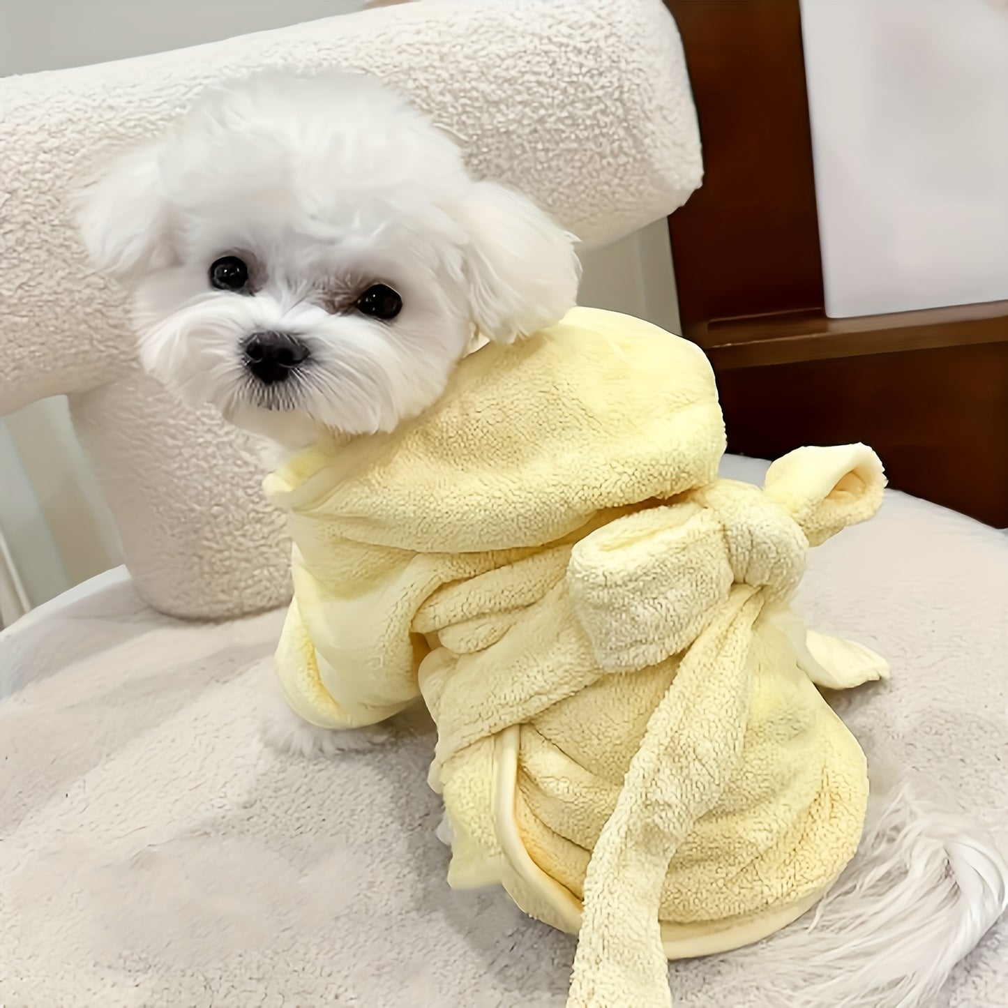 Peignoir Éponge Douce pour Chiens et Chats