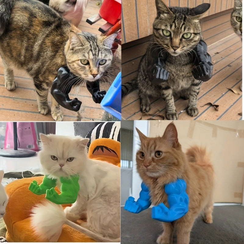 Bras Musclés Amovibles pour Chats et Petits Chiens – Accessoire Gag