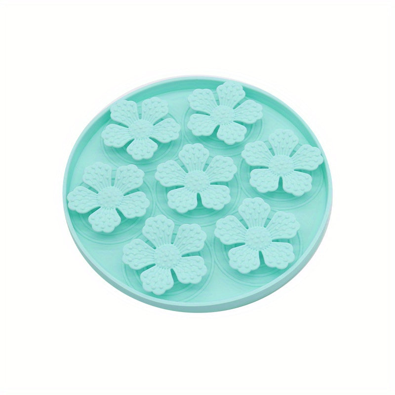 Tapis à Lécher Fleurs en Silicone Anti-Glouton avec Ventouses