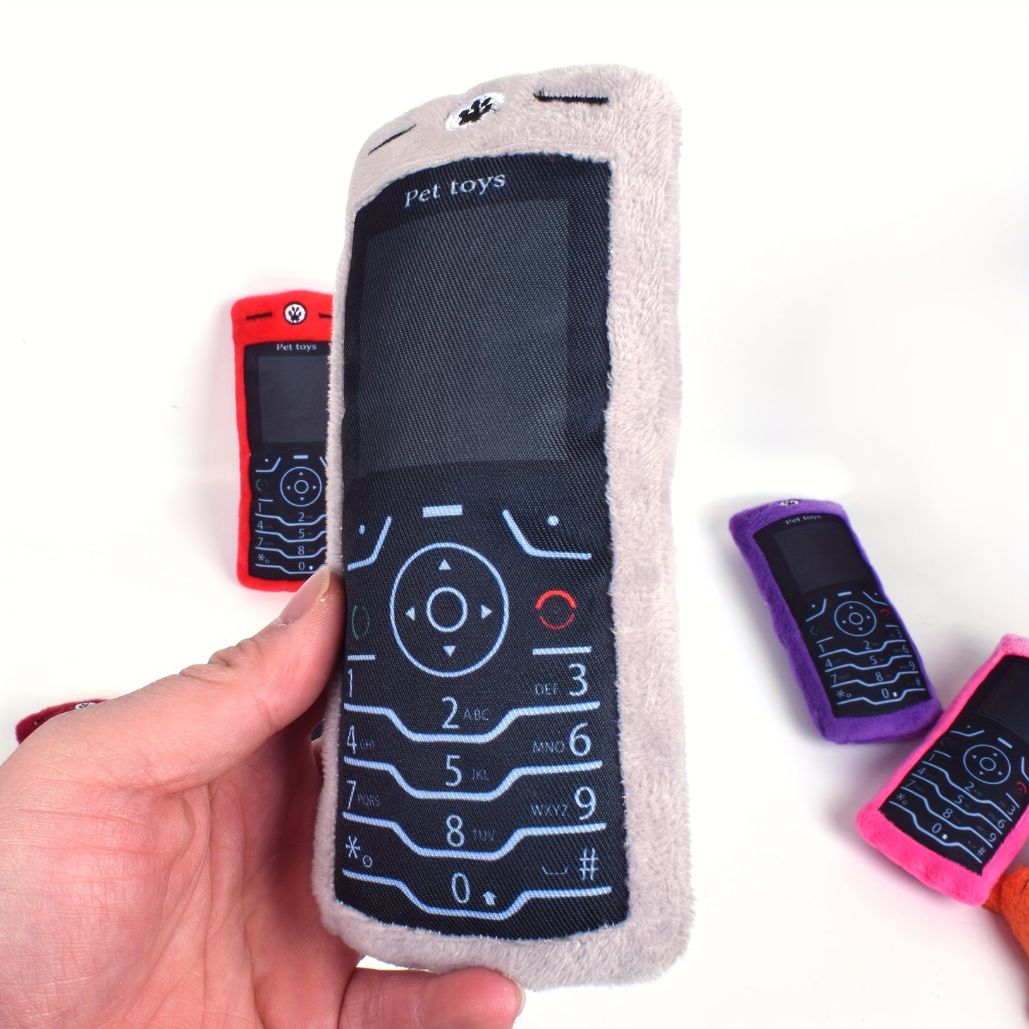 Jouet Téléphone Rétro en Peluche pour Chiens