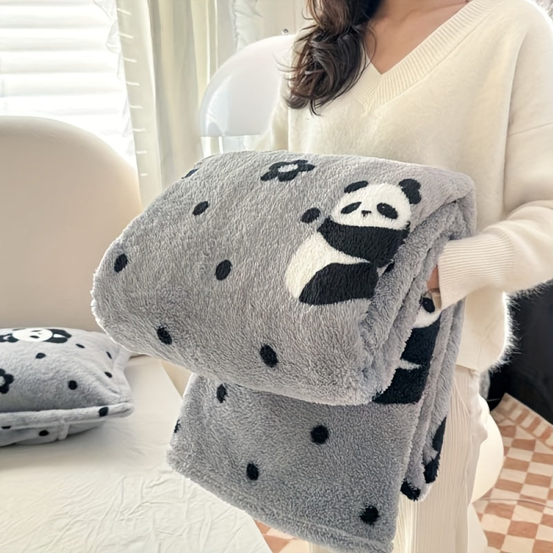 Plaid Flanelle à Carreaux Doux et Épais – Multi-Usages pour Humains et Animaux