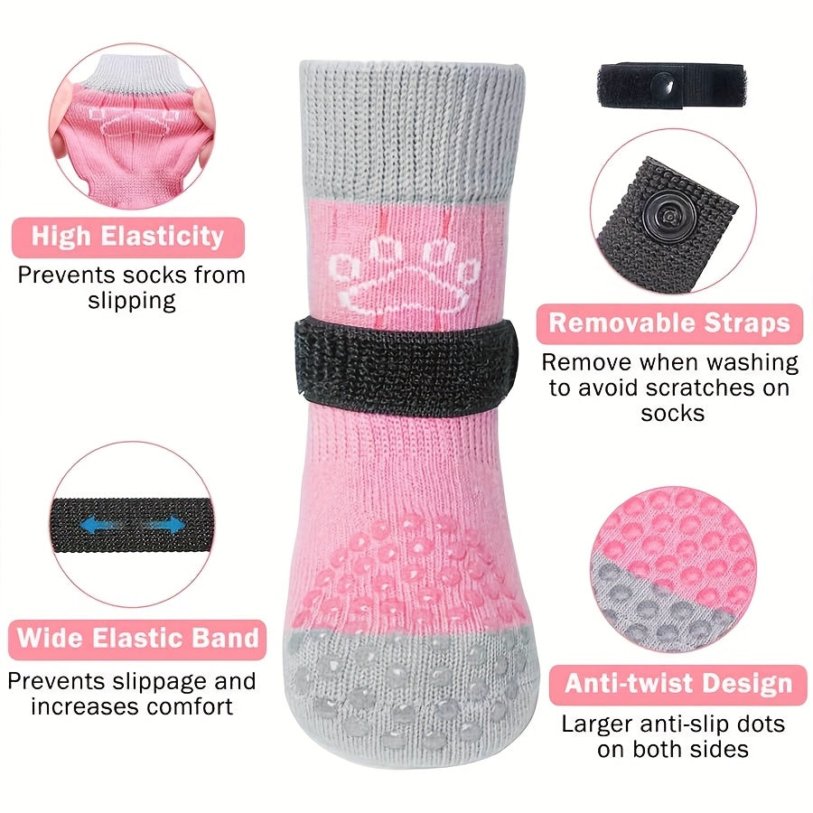 Chaussettes Antidérapantes avec Scratch – Protection Patte Intérieure