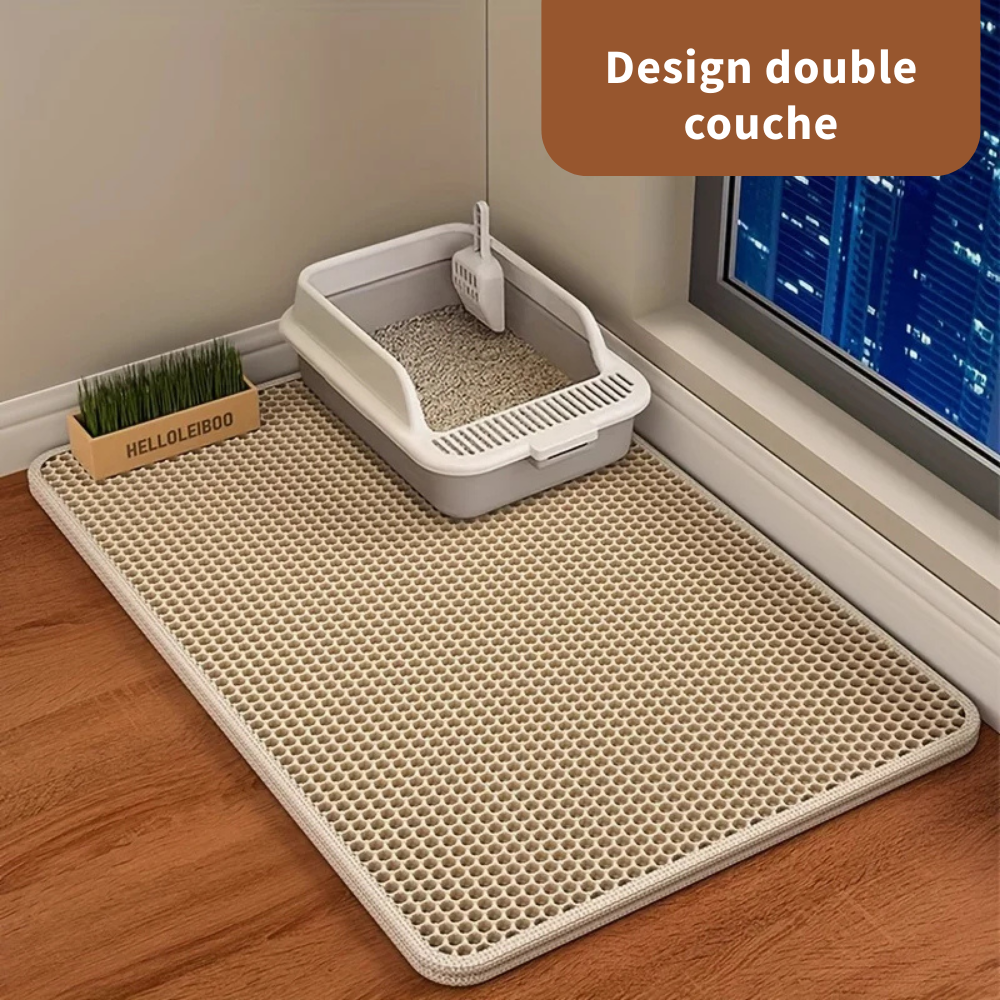 Tapis de Litière Grand Format Double Couche