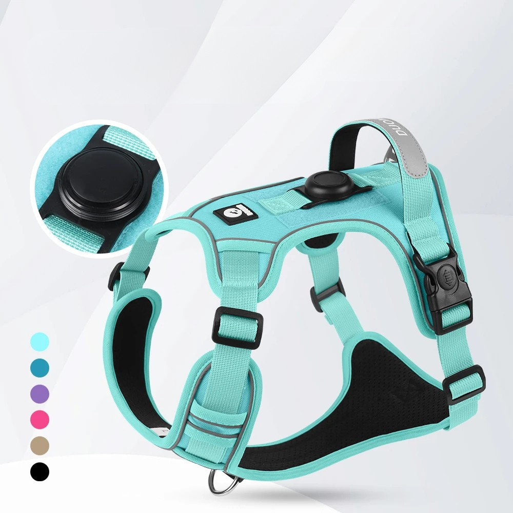 Harnais Anti-traction compatible avec GPS/AirTag pour Chien