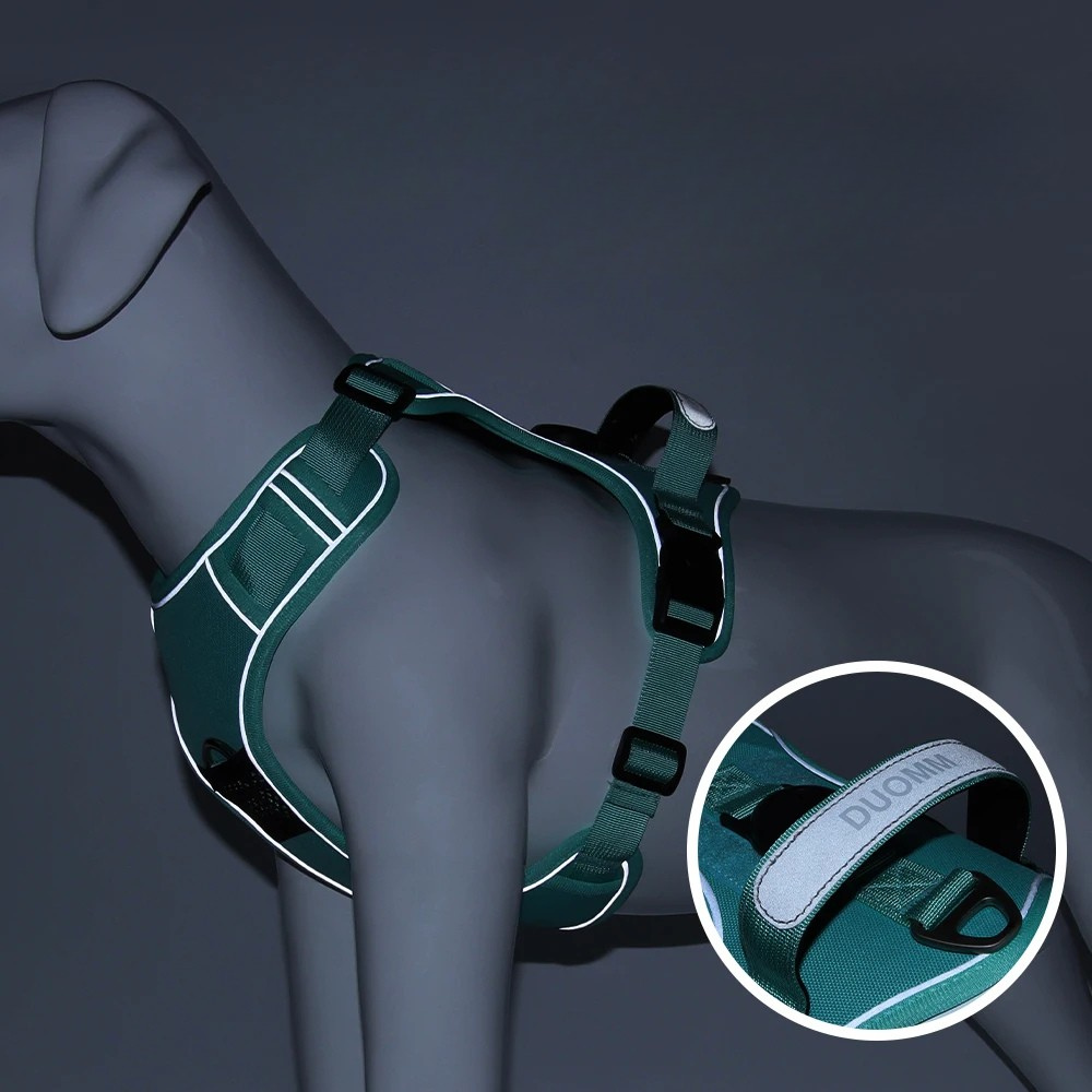 Harnais Anti-traction compatible avec GPS/AirTag pour Chien