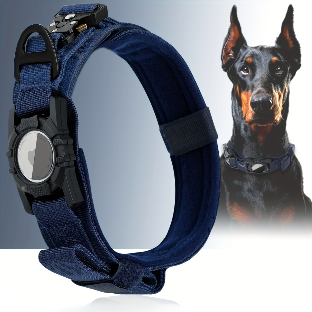 Collier Tactique pour Chien avec poignée et support GPS