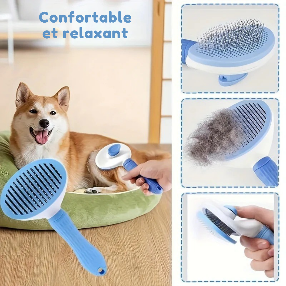 Kit de Toilettage 6-en-1 pour Chiens et Chats – Brosse, Gants, Serviette & Accessoires