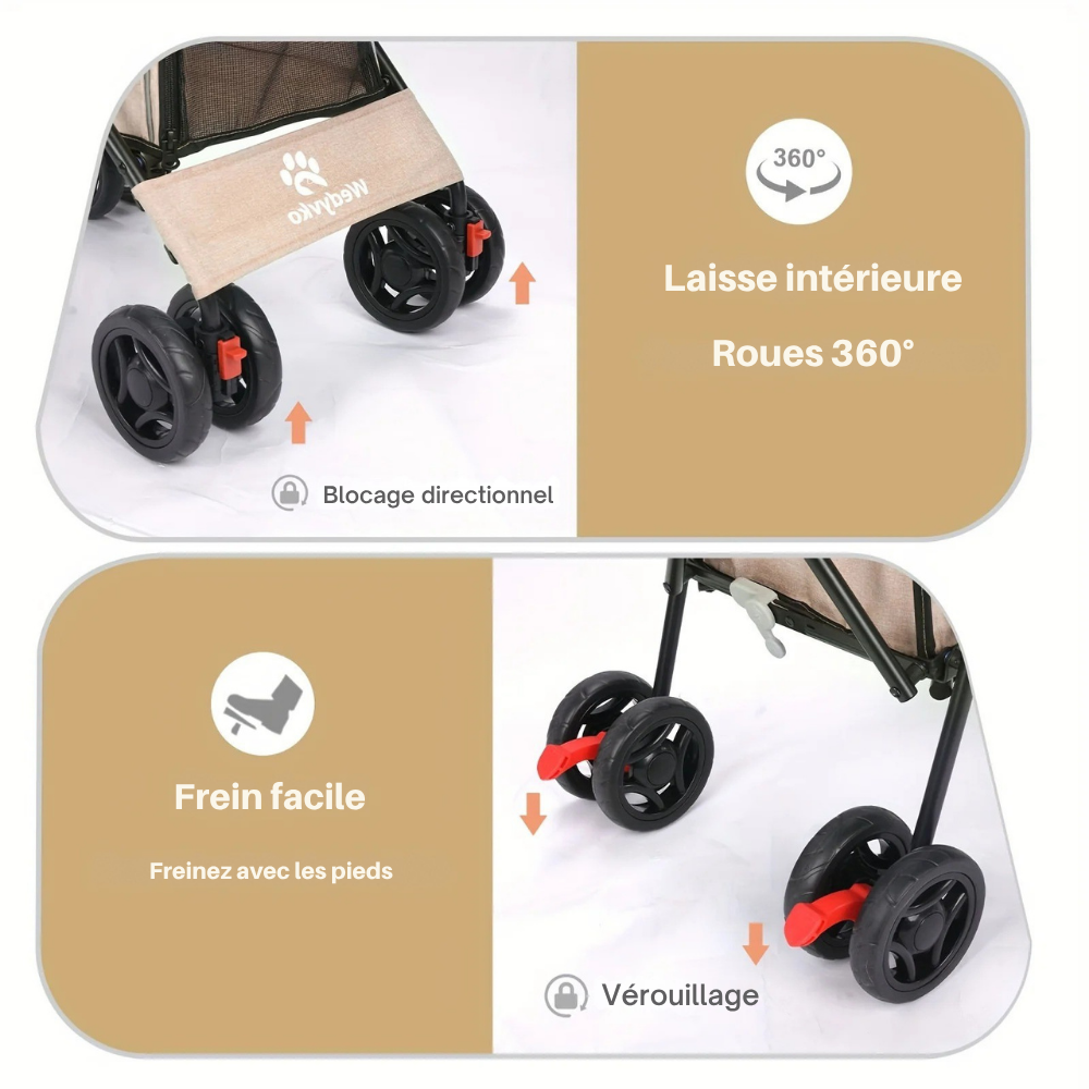 Poussette Animaux Ultra Légère Pliable