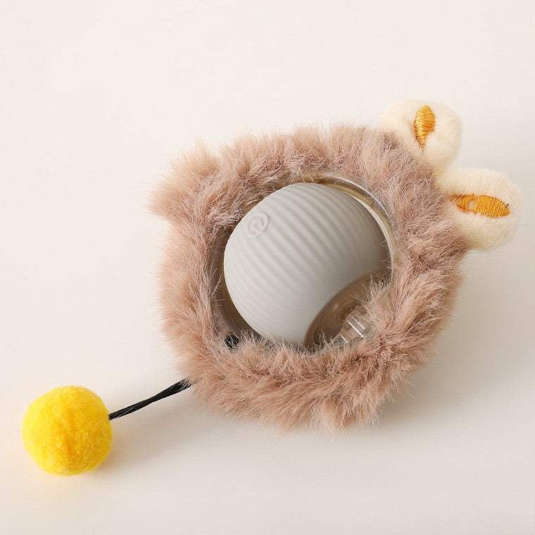 Balle interactive avec queue pour chat – Jeu stimulant et instinctif