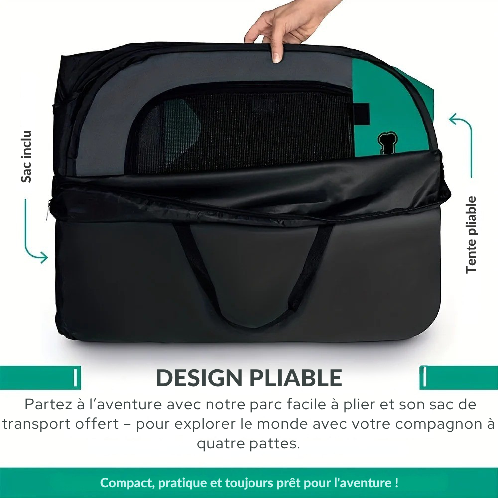Enclos pliable en tissu Oxford pour chien et chat