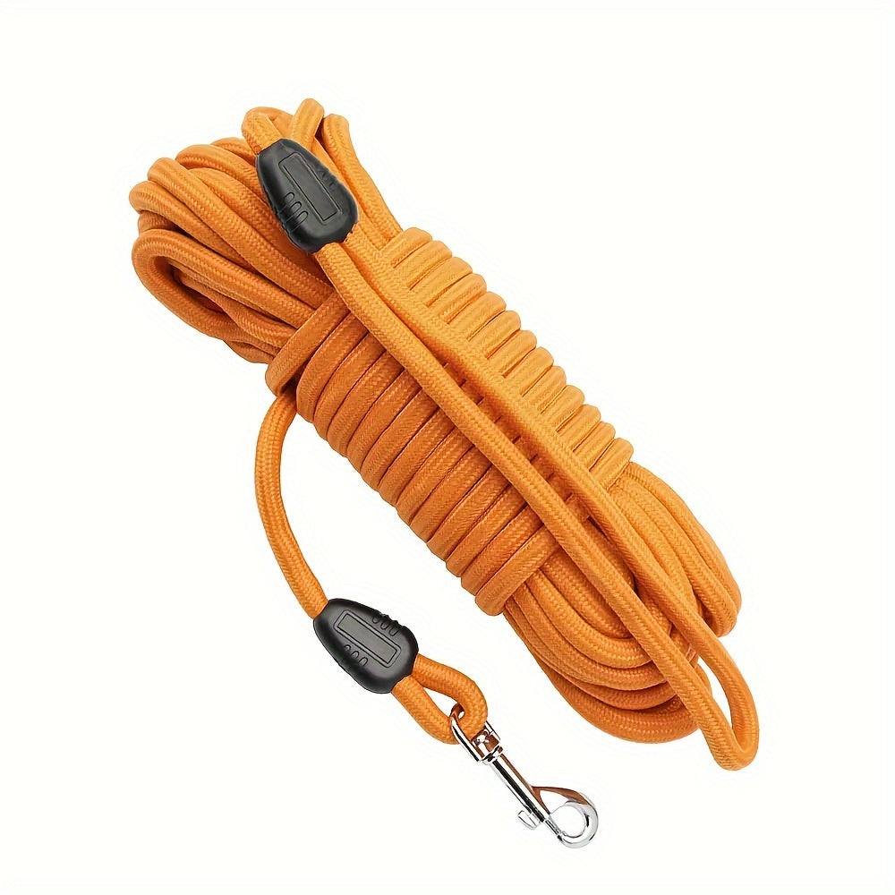 Longe en Nylon avec Mousqueton Rotatif pour Chien – 5 à 15 mètres
