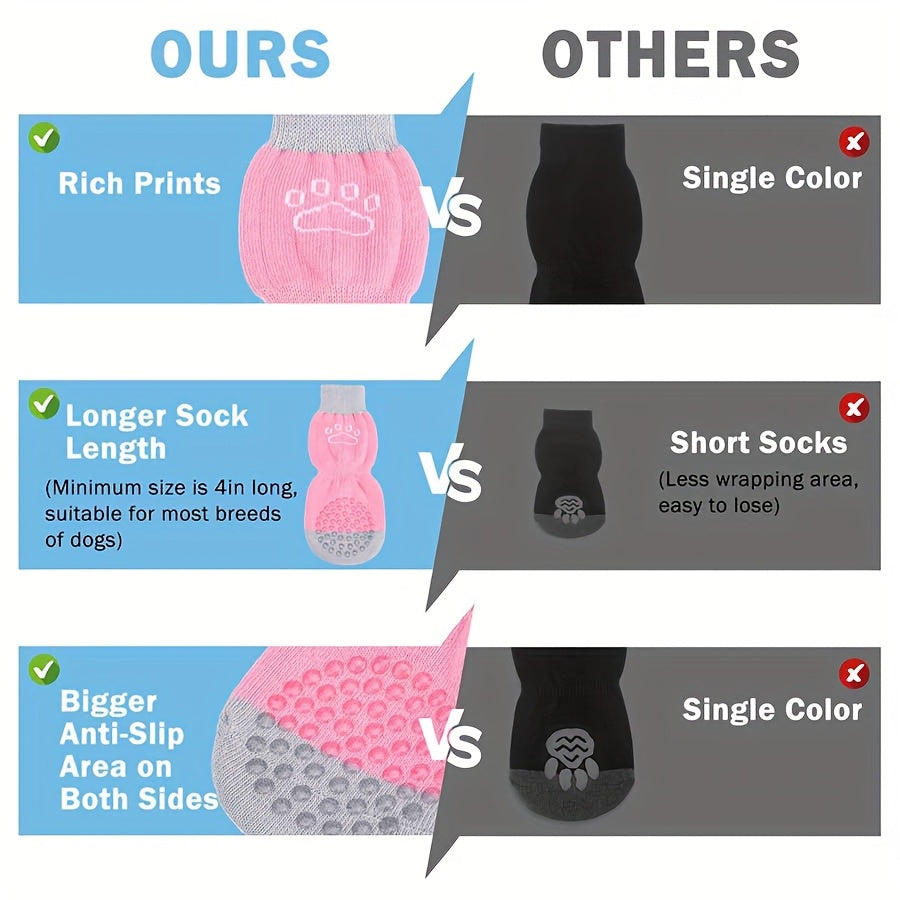 Chaussettes Antidérapantes avec Scratch – Protection Patte Intérieure
