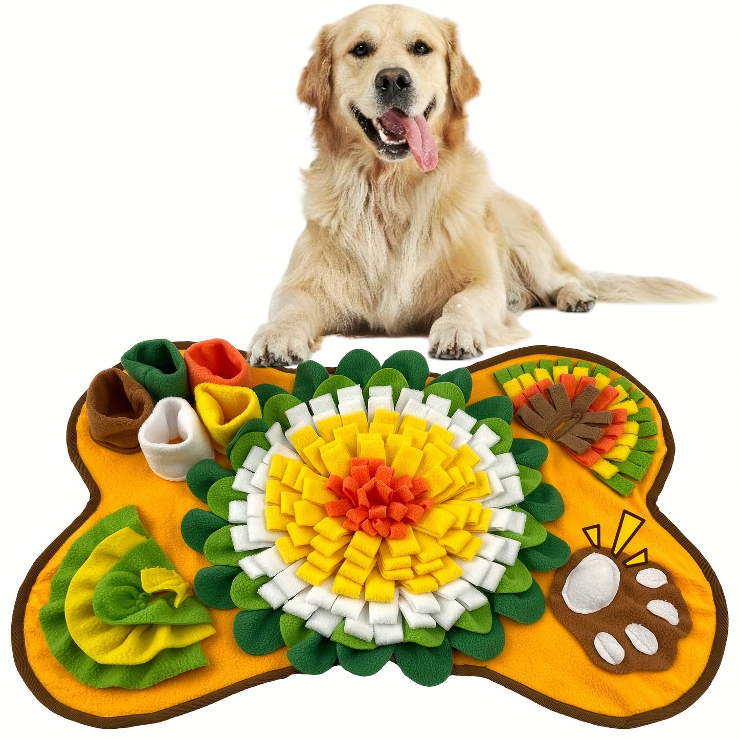 Tapis de Fouille en Forme d’Os pour Chiens