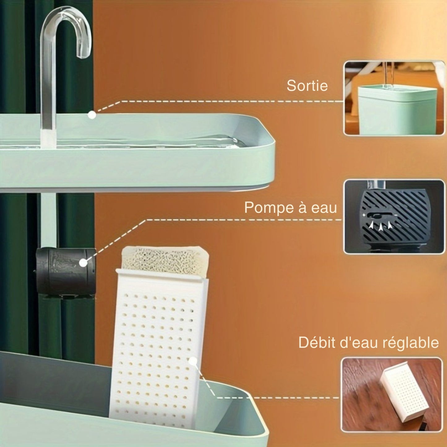 Fontaine à eau USB pour Chat et petit Chien