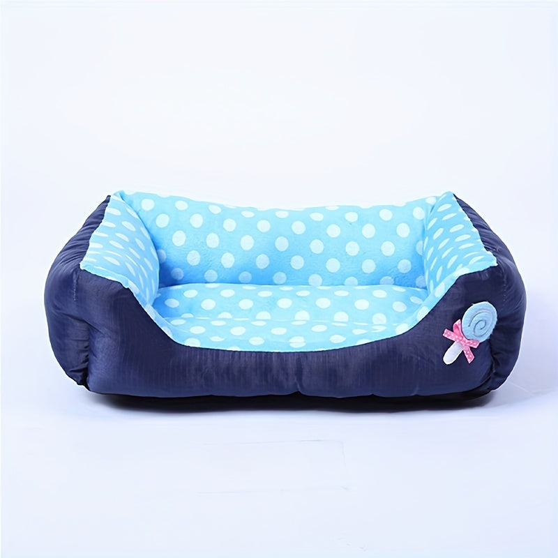 Panier à pois pour petit chien ou chat