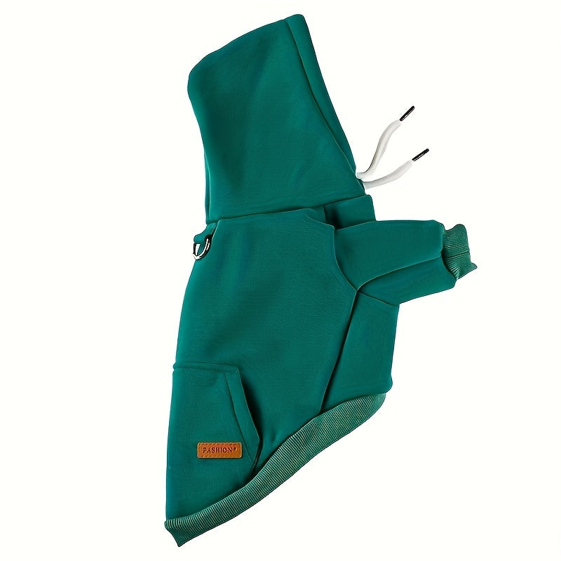 Sweat à Capuche Vert pour Petit Chien