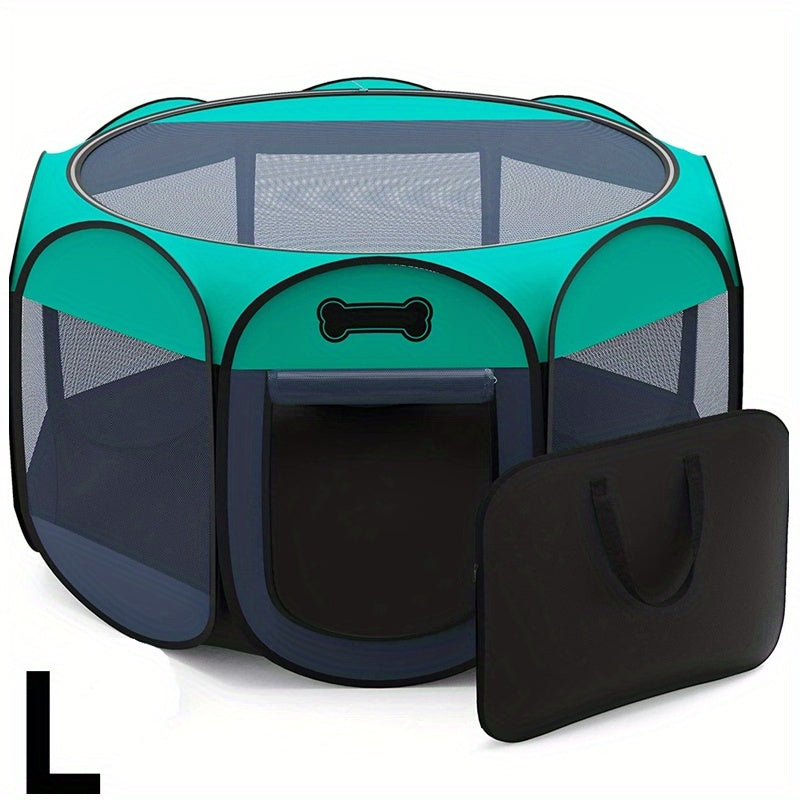 Enclos pliable en tissu Oxford pour chien et chat