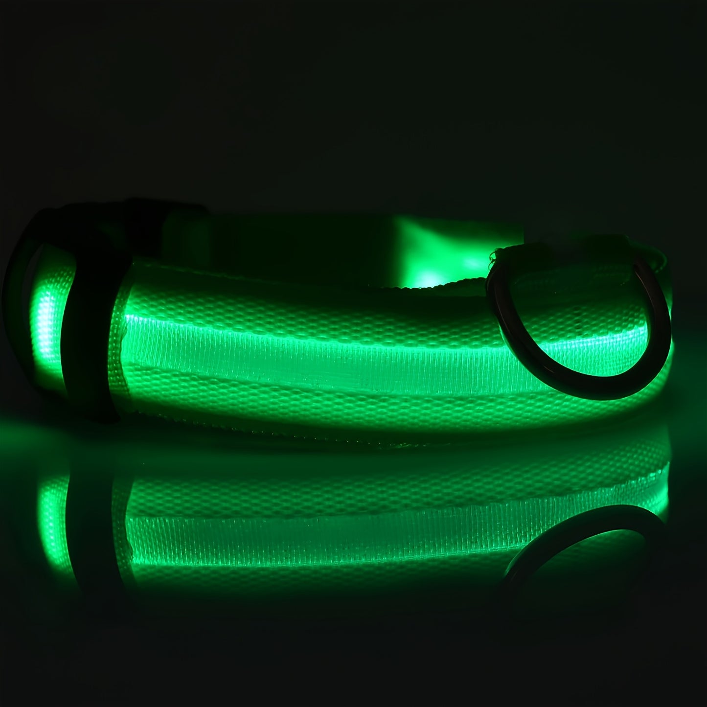 Collier lumineux ajustable pour Chien - sécurité de nuit