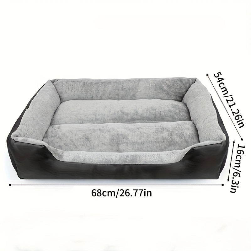 Lit rectangulaire en tissu Oxford pour Chien et Chat