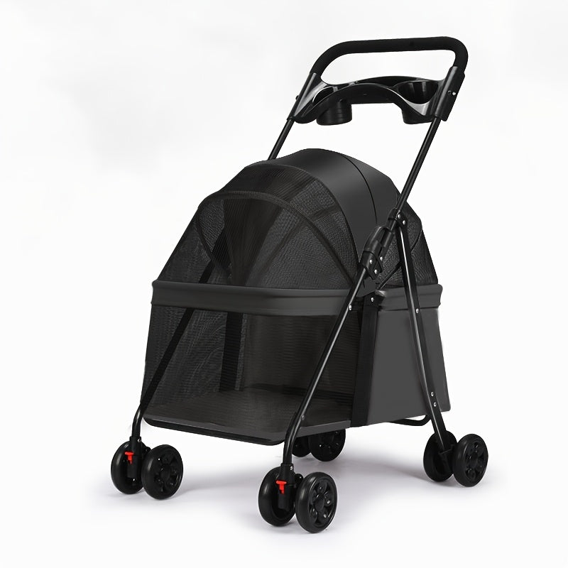 Poussette Convertible Premium pour Chats et Petits Chiens