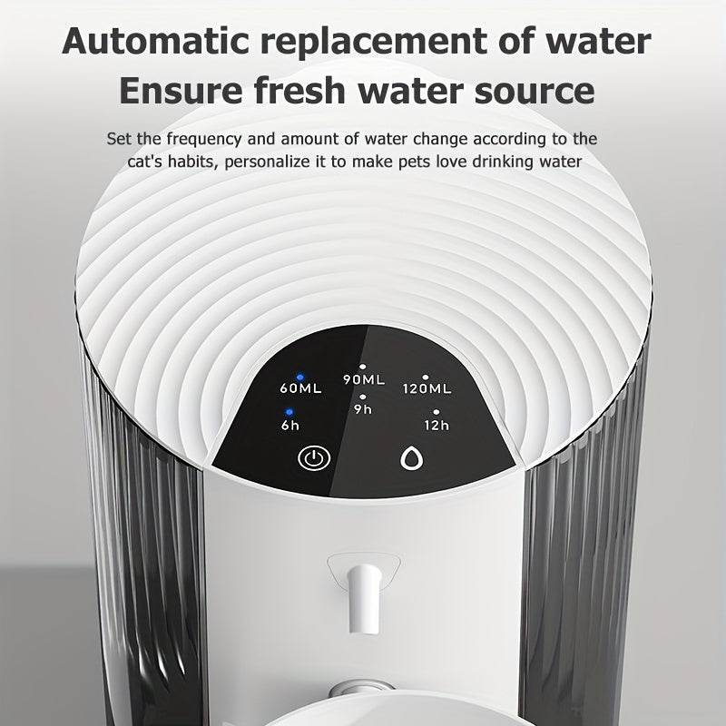 Fontaine à Eau Intelligente pour Chat – 3L avec Recharge USB et Batterie