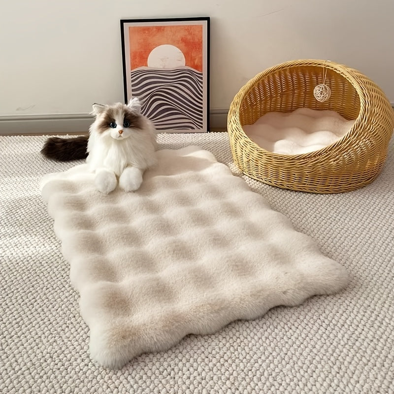 Tapis Doux en Fausse Fourrure pour Chiens et Chats