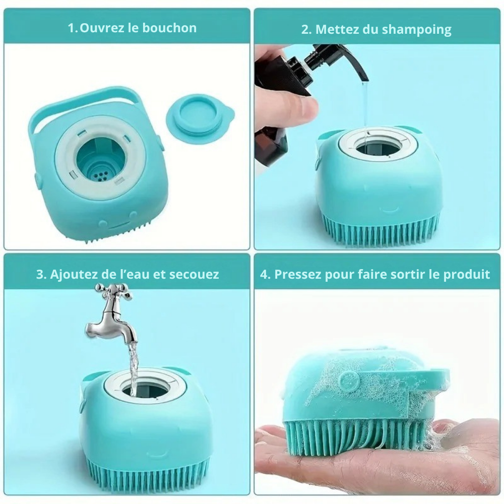 Kit de Toilettage 6-en-1 pour Chiens et Chats – Brosse, Gants, Serviette & Accessoires