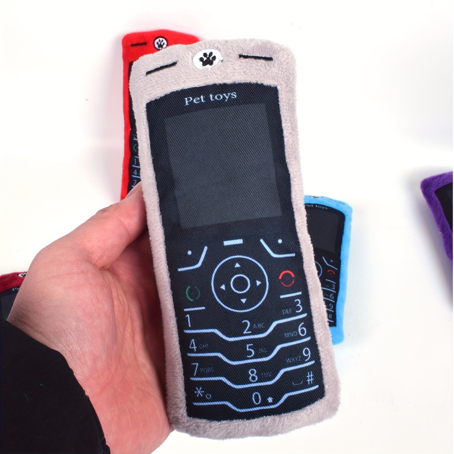 Jouet Téléphone Rétro en Peluche pour Chiens