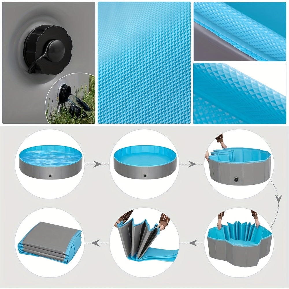 Piscine Pliable Extérieure pour Chiens – 80/120/140/160cm