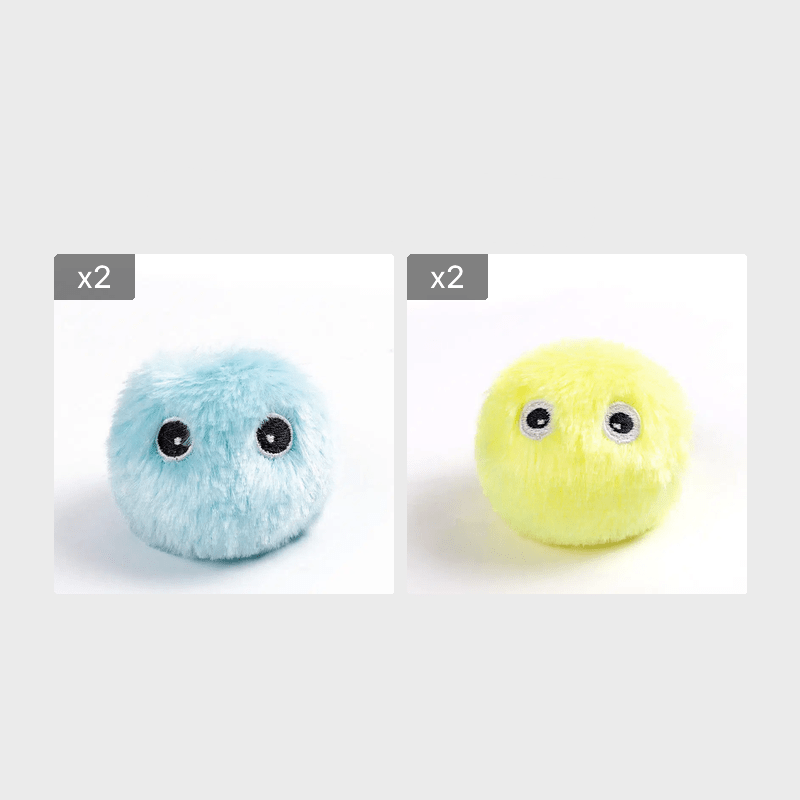 Balle en Peluche Interactive avec Sons d’Animaux Réalistes pour Chat