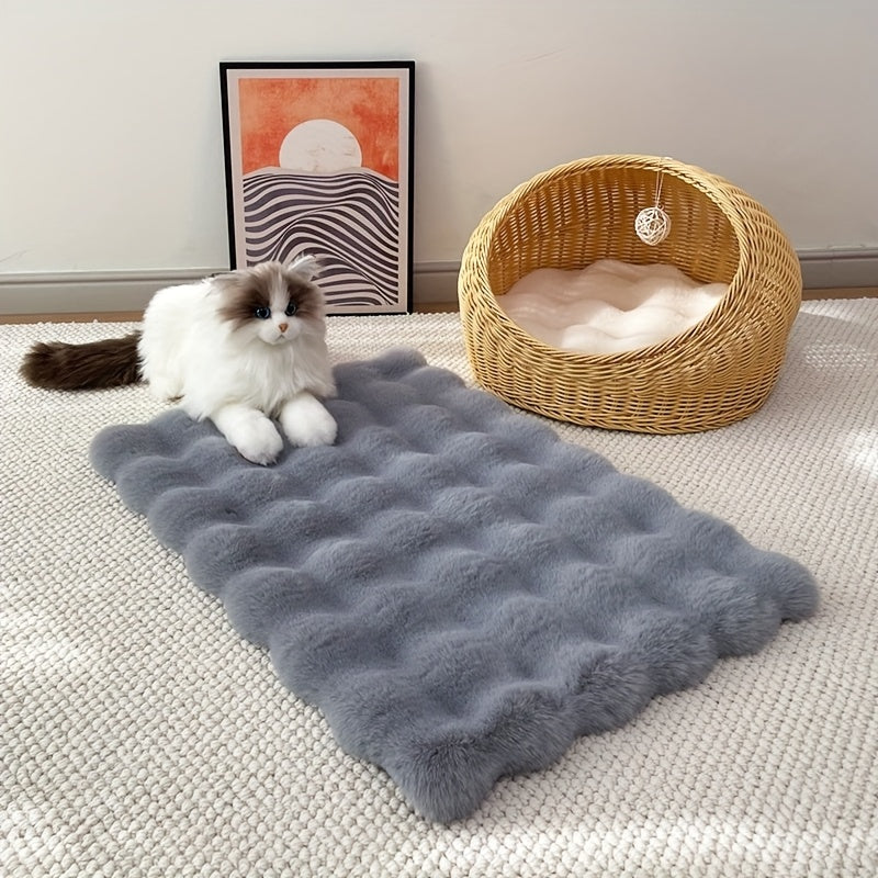 Tapis Doux en Fausse Fourrure pour Chiens et Chats