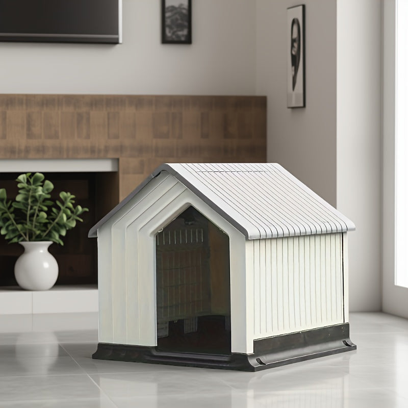 Niche Minimaliste Extérieure en Plastique Rigide pour Chien