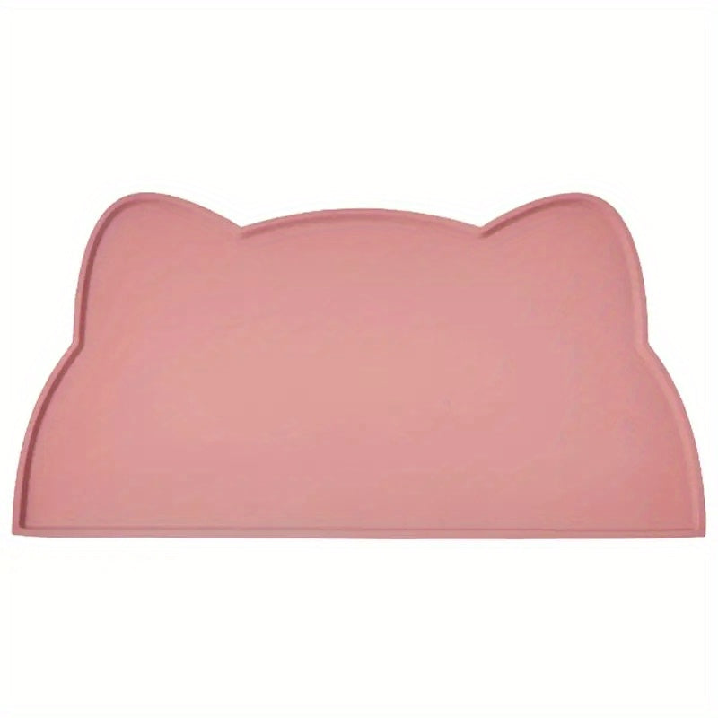 Tapis en Silicone Forme de Chat pour Gamelles