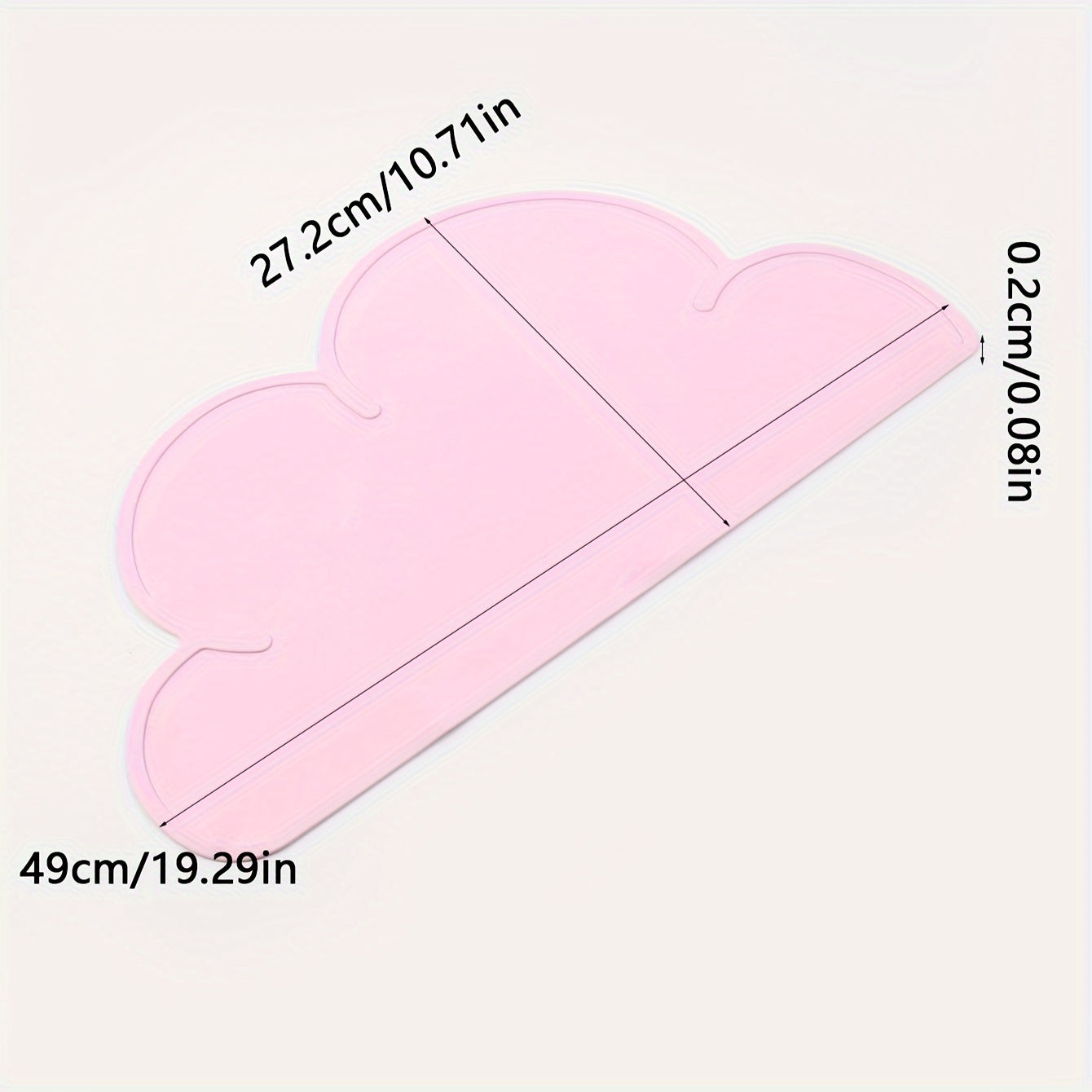 Tapis de Repas en Silicone en Forme de Nuage pour Chiens et Chats
