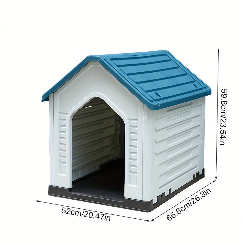 Niche Plastique Extérieur pour Chien - Toit coloré