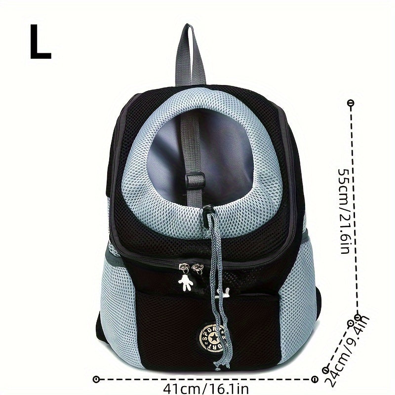 Sac à Dos de Transport pour Chien et Chat – Face Avant Respirante