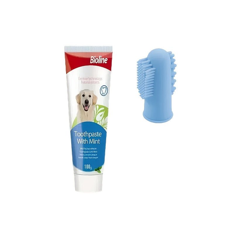 Kit Dentaire Silicone PetSmile avec Dentifrice Bioline