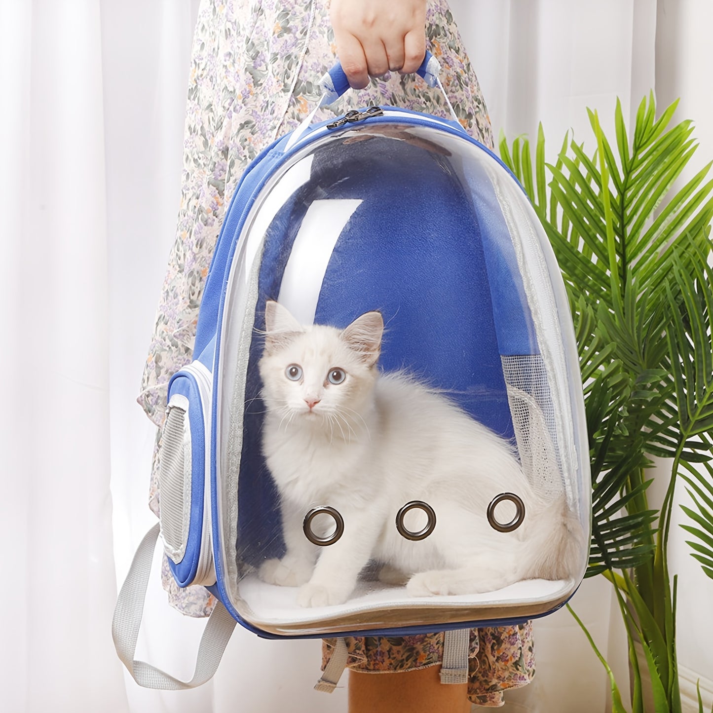 Sac à Dos Transparent pour Chat et Petit Chien