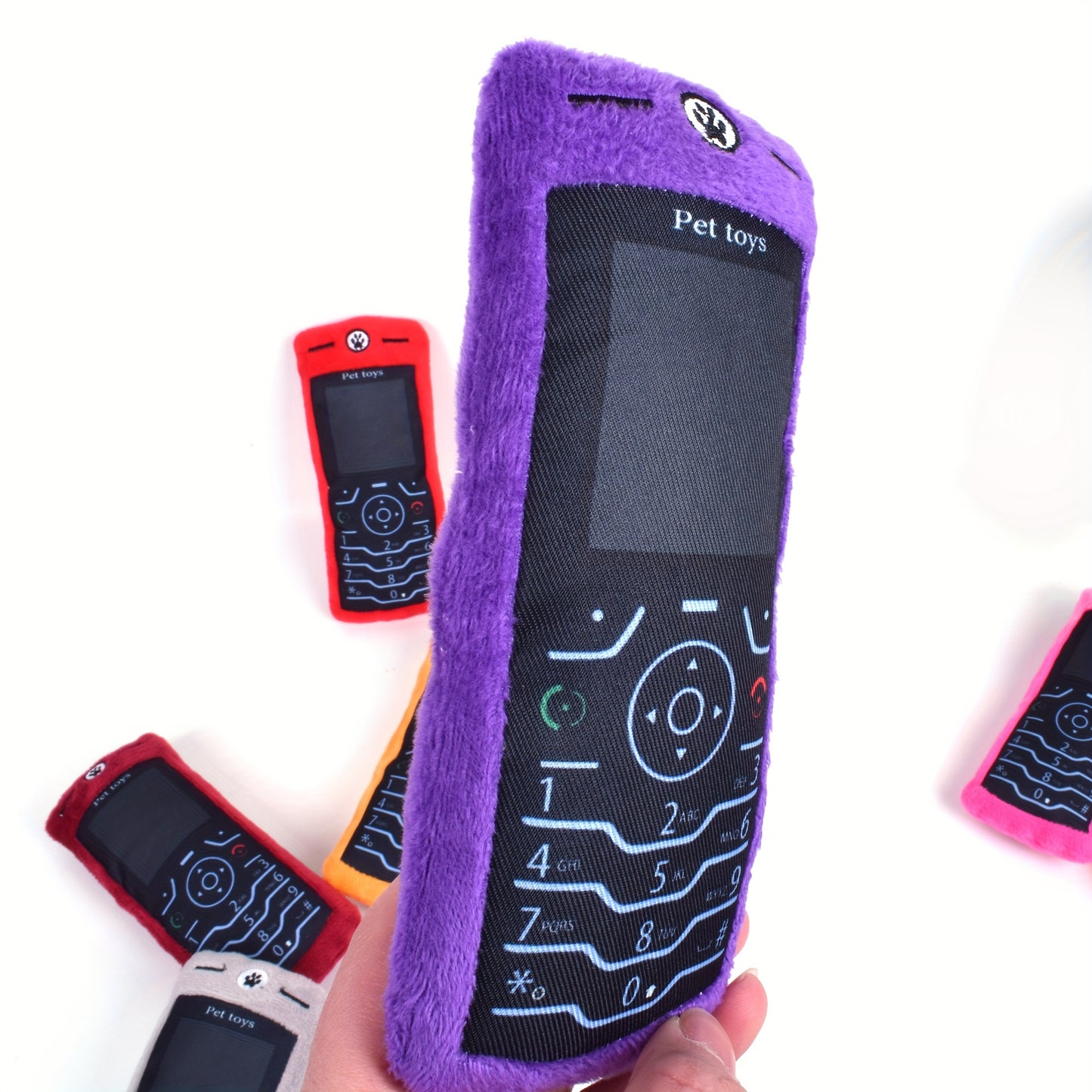 Jouet Téléphone Rétro en Peluche pour Chiens